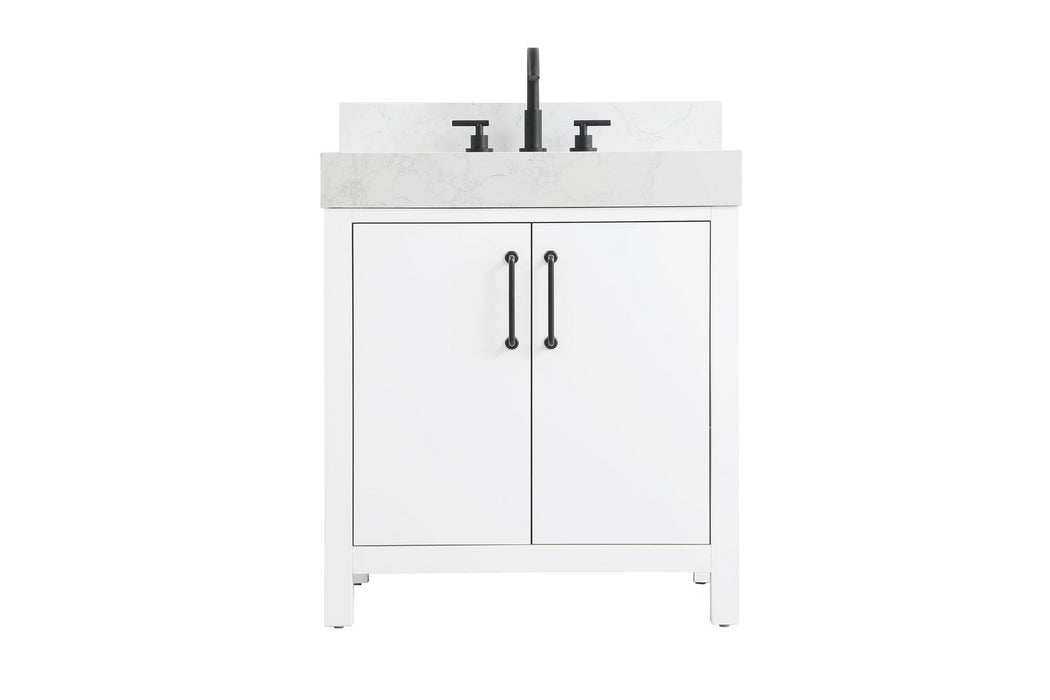 Elegant Lighting - VF60630WH-BS - Bathroom Vanity - Nathan - White