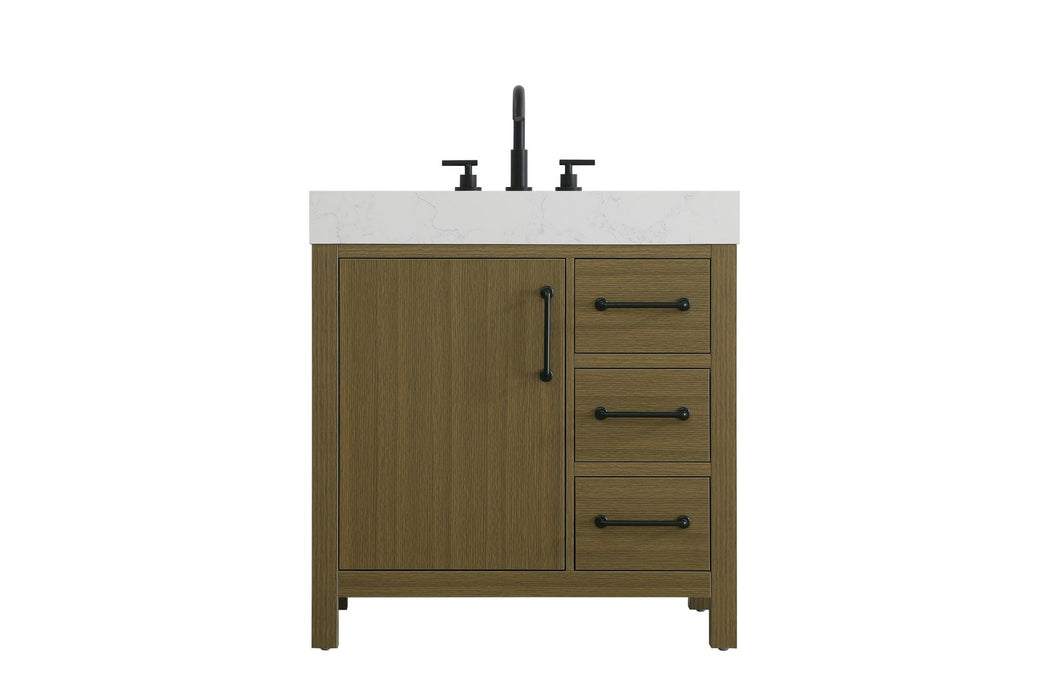 Elegant Lighting - VF60632MCB - Bathroom Vanity - Nathan - Chestnut Brown
