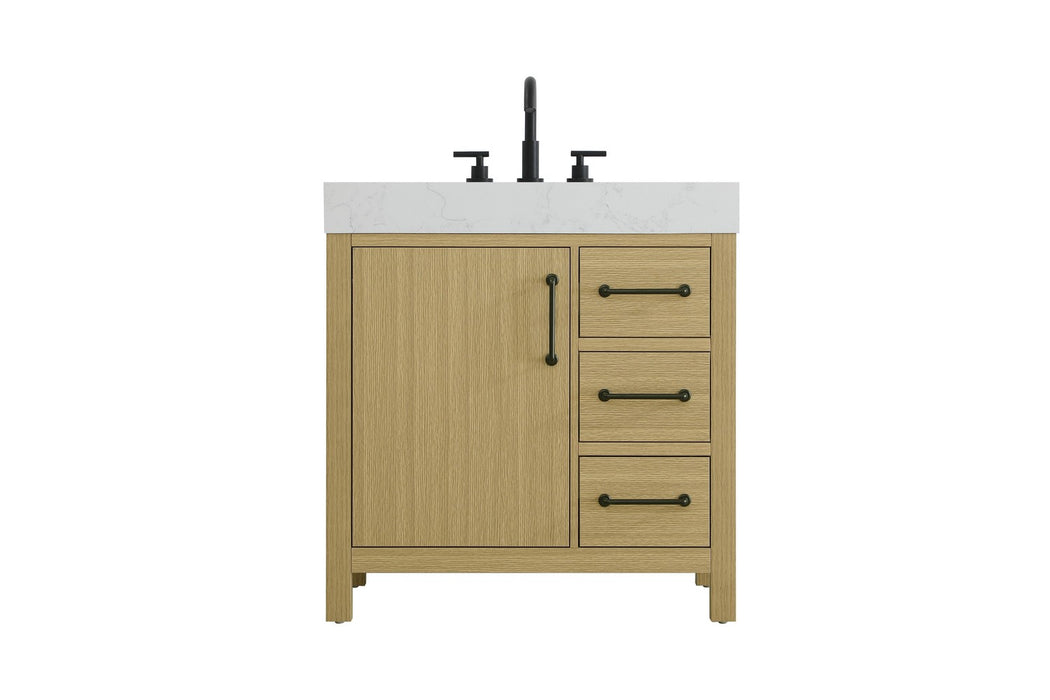 Elegant Lighting - VF60632MHB - Bathroom Vanity - Nathan - Honey Brown