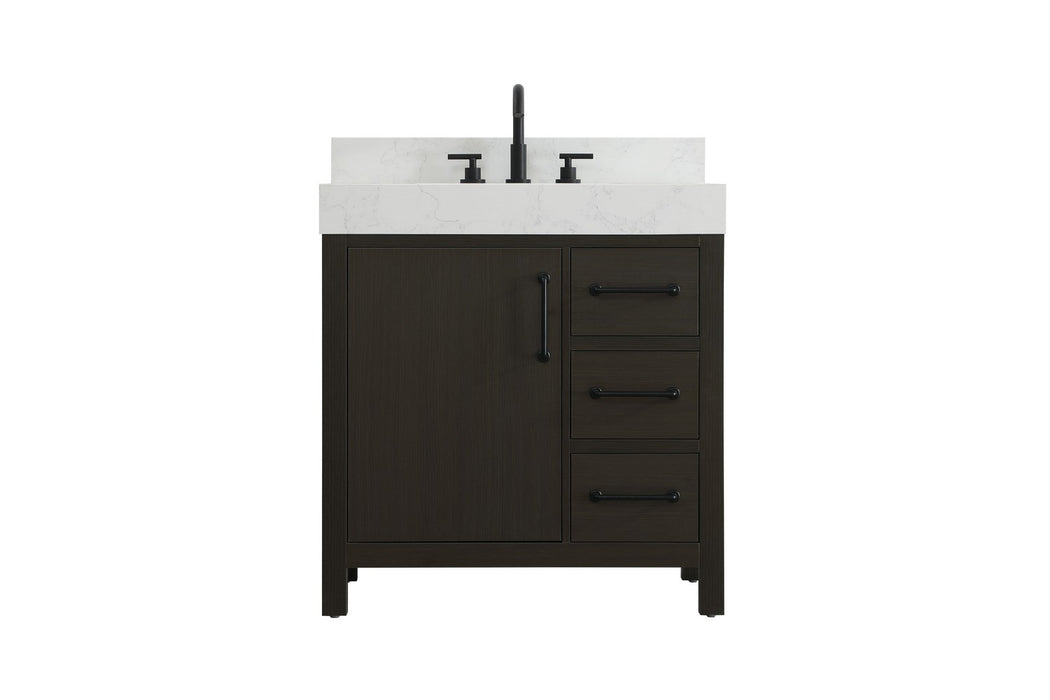 Elegant Lighting - VF60632MMB-BS - Bathroom Vanity - Nathan - Mocha Brown