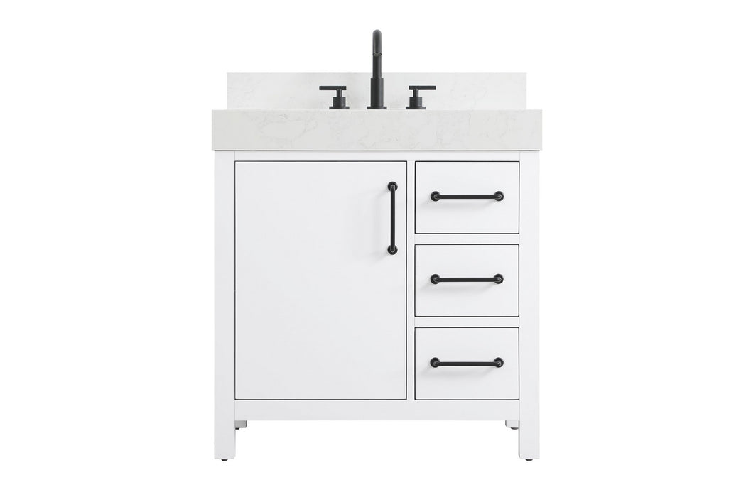 Elegant Lighting - VF60632WH-BS - Bathroom Vanity - Nathan - White