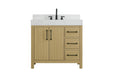 Elegant Lighting - VF60636MHB-BS - Bathroom Vanity - Nathan - Honey Brown