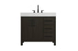 Elegant Lighting - VF60636MMB - Bathroom Vanity - Nathan - Mocha Brown