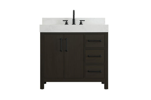 Elegant Lighting - VF60636MMB-BS - Bathroom Vanity - Nathan - Mocha Brown