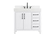 Elegant Lighting - VF60636WH-BS - Bathroom Vanity - Nathan - White