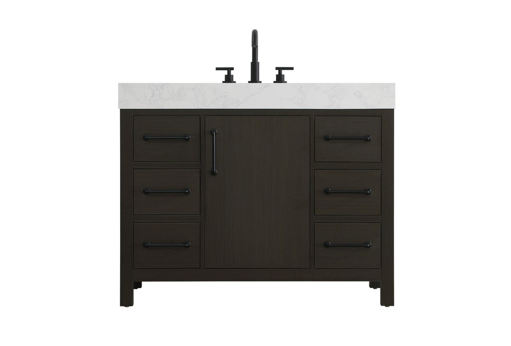 Elegant Lighting - VF60642MMB - Bathroom Vanity - Nathan - Mocha Brown