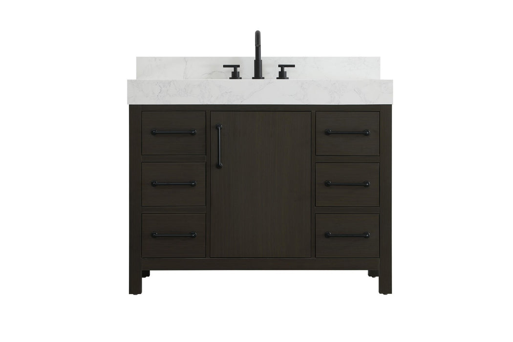 Elegant Lighting - VF60642MMB-BS - Bathroom Vanity - Nathan - Mocha Brown