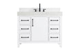 Elegant Lighting - VF60642WH-BS - Bathroom Vanity - Nathan - White