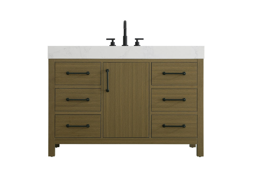 Elegant Lighting - VF60648MCB - Bathroom Vanity - Nathan - Chestnut Brown