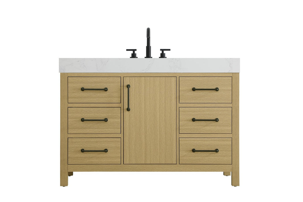 Elegant Lighting - VF60648MHB - Bathroom Vanity - Nathan - Honey Brown