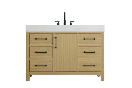 Nathan Bathroom Vanity Honey Brown