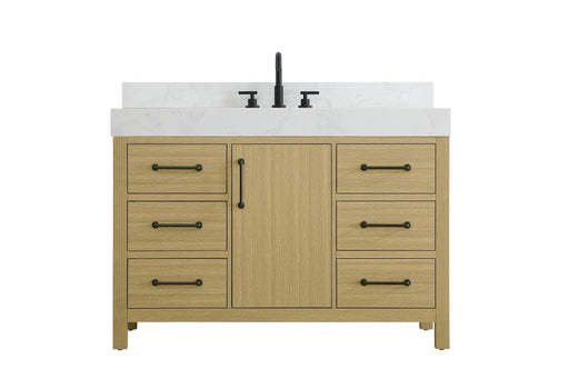 Elegant Lighting - VF60648MHB-BS - Bathroom Vanity - Nathan - Honey Brown