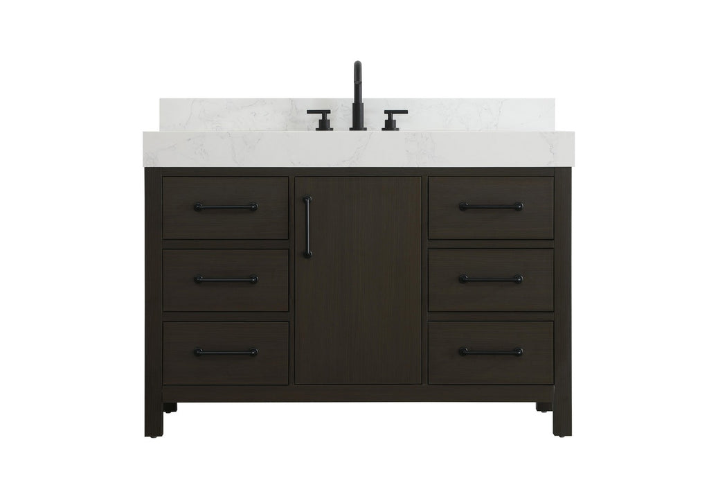 Elegant Lighting - VF60648MMB-BS - Bathroom Vanity - Nathan - Mocha Brown