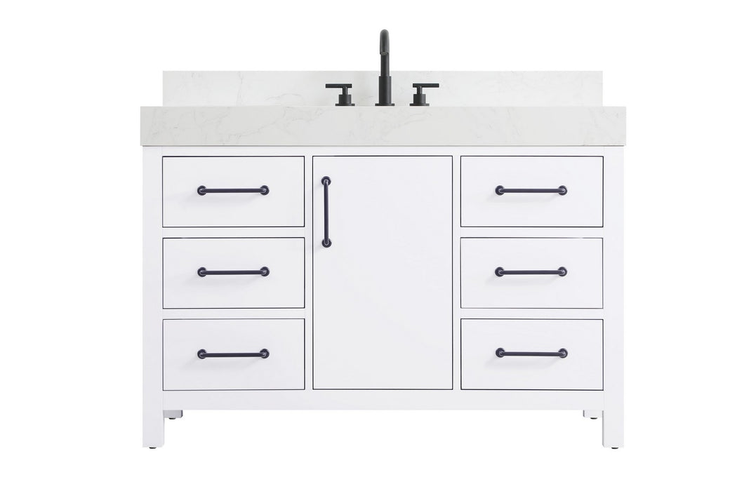 Elegant Lighting - VF60648WH-BS - Bathroom Vanity - Nathan - White
