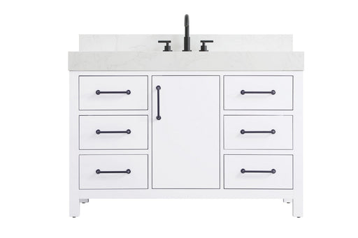 Elegant Lighting - VF60648WH-BS - Bathroom Vanity - Nathan - White