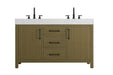 Elegant Lighting - VF60654DMCB - Bathroom Vanity - Nathan - Chestnut Brown