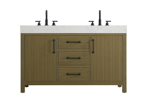 Elegant Lighting - VF60654DMCB - Bathroom Vanity - Nathan - Chestnut Brown