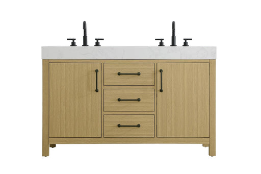 Nathan Bathroom Vanity Honey Brown