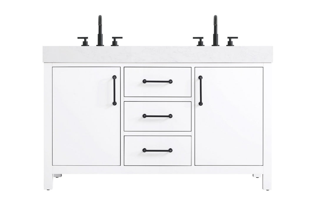 Elegant Lighting - VF60654DWH - Bathroom Vanity - Nathan - White