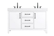 Elegant Lighting - VF60654DWH - Bathroom Vanity - Nathan - White