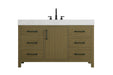 Elegant Lighting - VF60654MCB - Bathroom Vanity - Nathan - Chestnut Brown