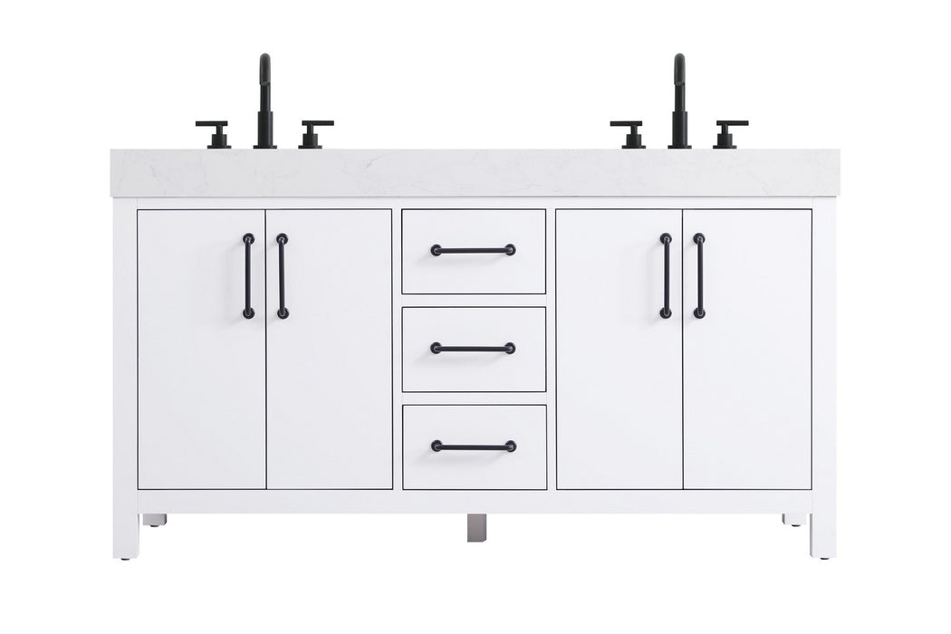 Elegant Lighting - VF60660DWH - Bathroom Vanity - Nathan - White