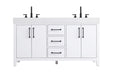 Elegant Lighting - VF60660DWH - Bathroom Vanity - Nathan - White