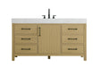Elegant Lighting - VF60660MHB - Bathroom Vanity - Nathan - Honey Brown