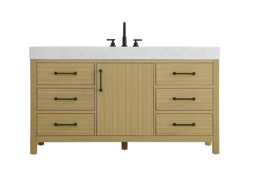 Nathan Bathroom Vanity Honey Brown