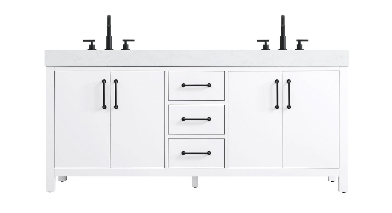Elegant Lighting - VF60672DWH - Bathroom Vanity - Nathan - White