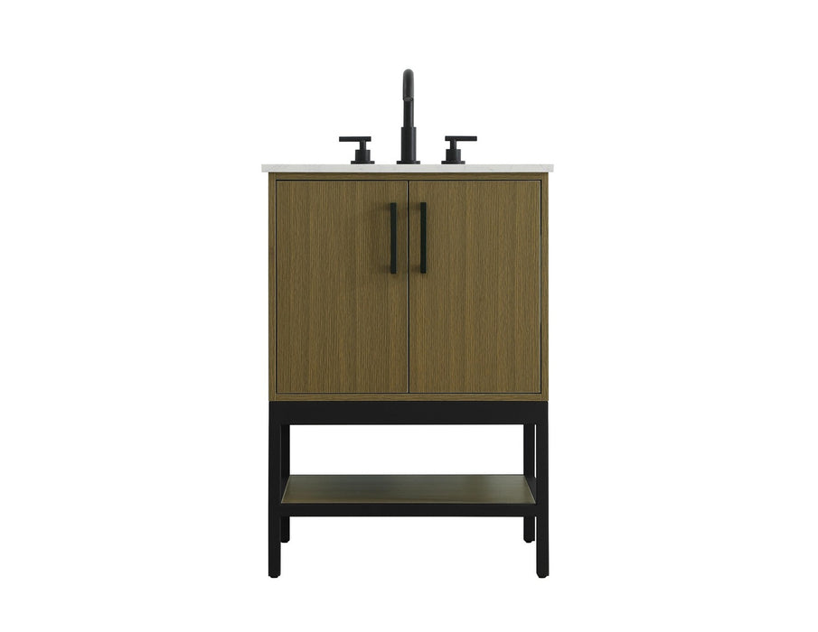 Elegant Lighting - VF60724MCB - Bathroom Vanity - Lennox - Chestnut Brown