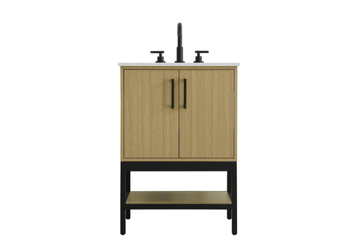 Lennox Bathroom Vanity Honey Brown