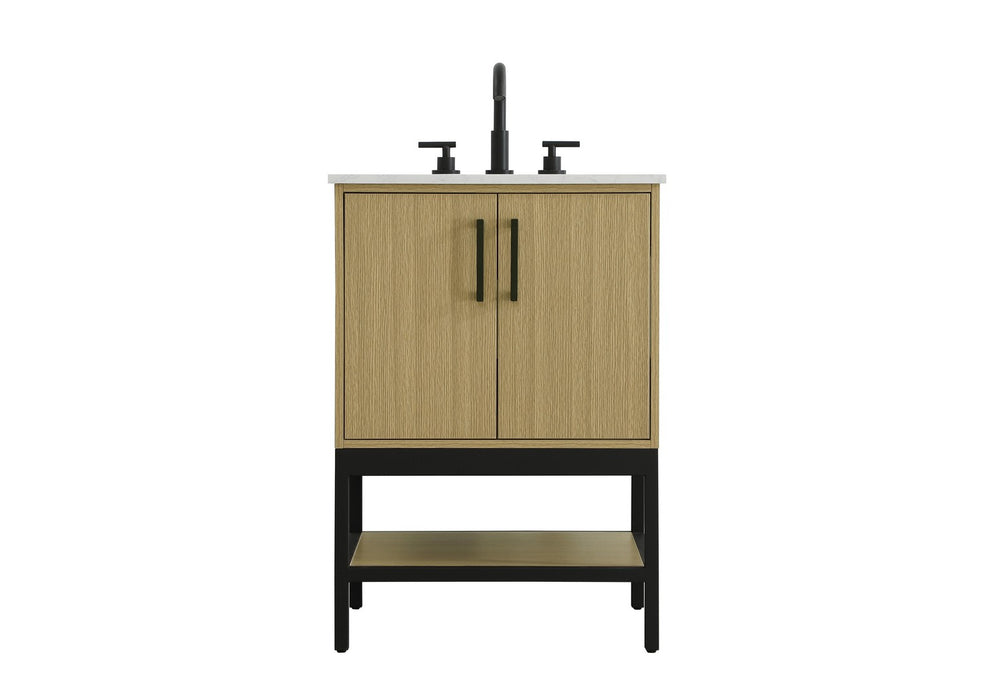 Elegant Lighting - VF60724MHB - Bathroom Vanity - Lennox - Honey Brown