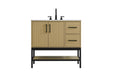 Elegant Lighting - VF60736MHB - Bathroom Vanity - Lennox - Honey Brown
