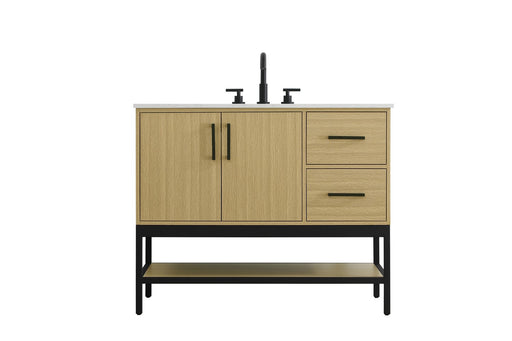 Lennox Bathroom Vanity Honey Brown