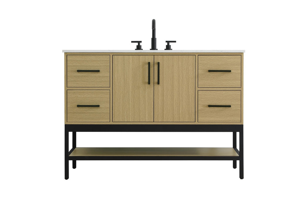 Elegant Lighting - VF60748MHB - Bathroom Vanity - Lennox - Honey Brown