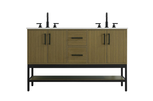 Lennox Bathroom Vanity Chestnut Brown