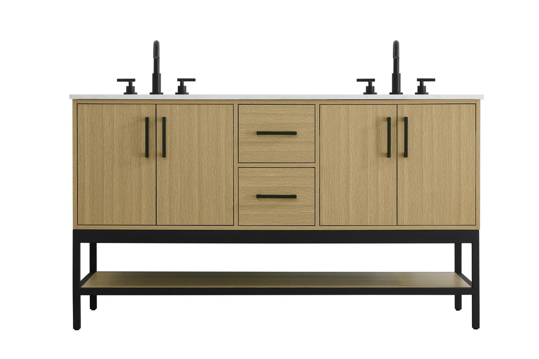 Elegant Lighting - VF60760DMHB - Bathroom Vanity - Lennox - Honey Brown