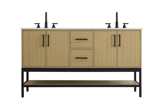 Lennox Bathroom Vanity Honey Brown
