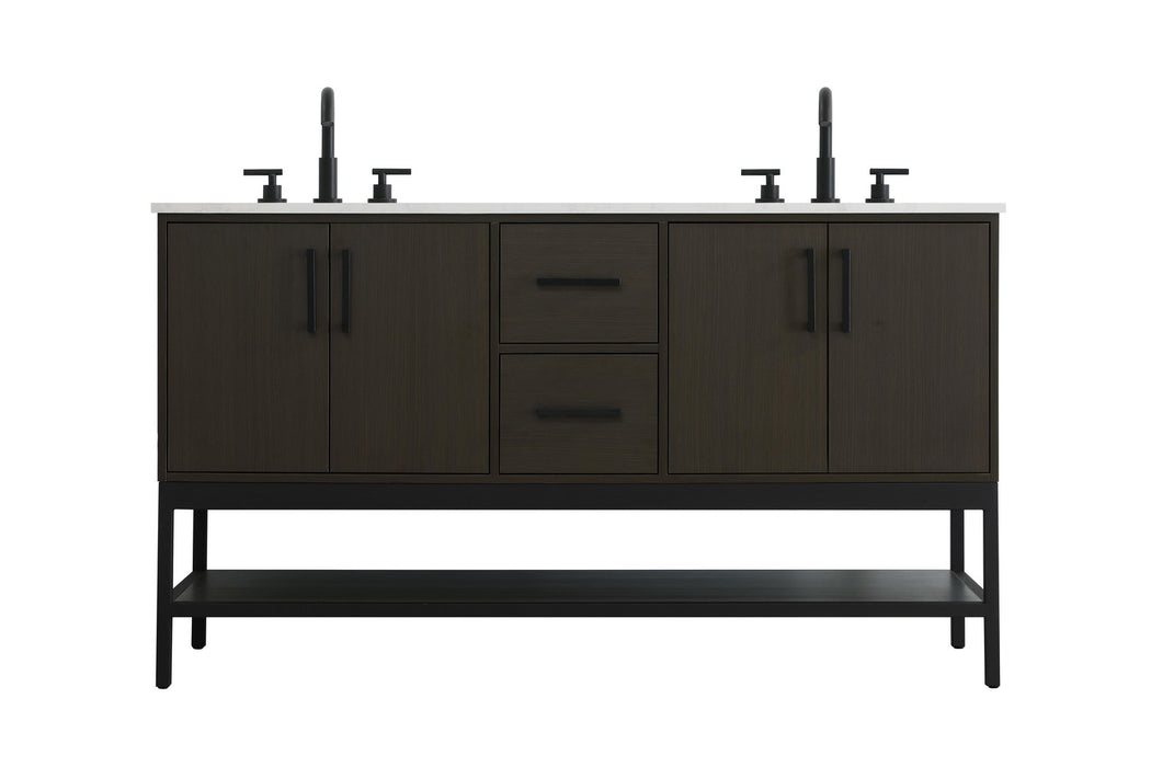 Elegant Lighting - VF60760DMMB - Bathroom Vanity - Lennox - Mocha Brown