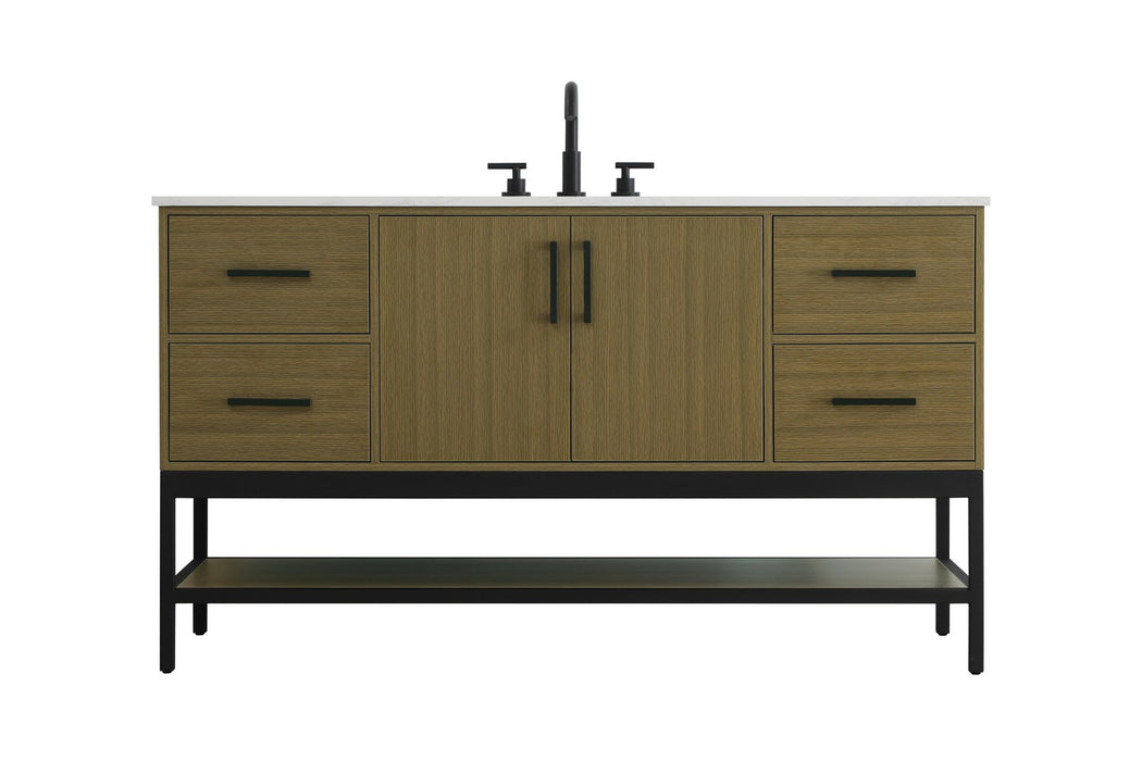 Elegant Lighting - VF60760MCB - Bathroom Vanity - Lennox - Chestnut Brown