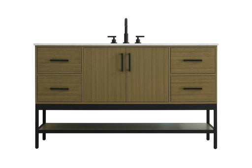 Elegant Lighting - VF60760MCB - Bathroom Vanity - Lennox - Chestnut Brown