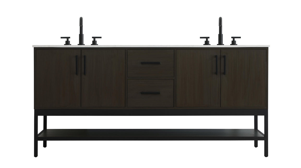 Elegant Lighting - VF60772DMMB - Bathroom Vanity - Lennox - Mocha Brown