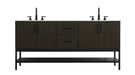 Elegant Lighting - VF60772DMMB - Bathroom Vanity - Lennox - Mocha Brown