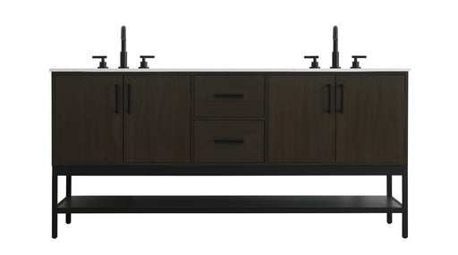 Elegant Lighting - VF60772DMMB - Bathroom Vanity - Lennox - Mocha Brown