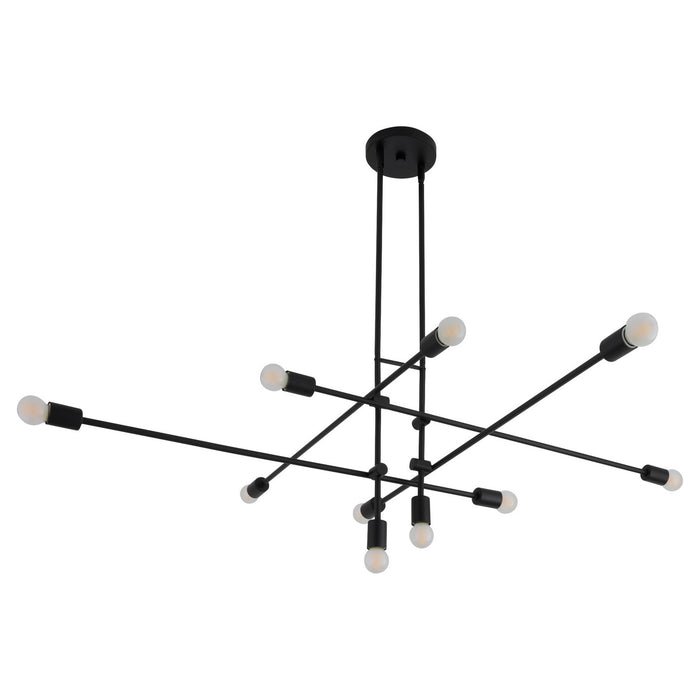 Quorum - 3-697-15 - Ten Light Chandelier - Mika - Black