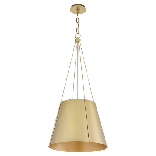 Quorum - 862-3-80 - Three Light Pendant - Denise - Aged Brass