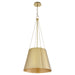 Quorum - 862-3-80 - Three Light Pendant - Denise - Aged Brass