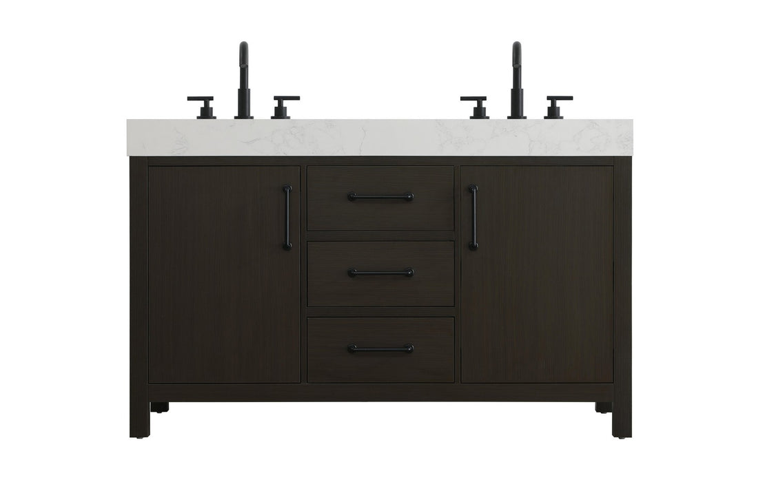 Elegant Lighting - VF60654DMMB - Bathroom Vanity - Nathan - Mocha Brown