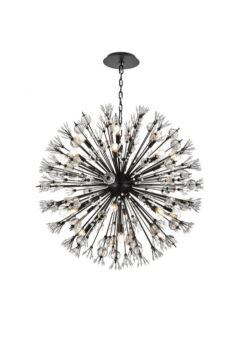 Elegant Lighting - 2550D38BK - 24 Light Pendant - Vera